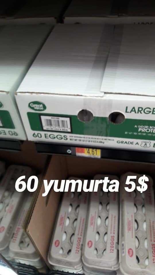 Amerika'da yumurta fiyatı