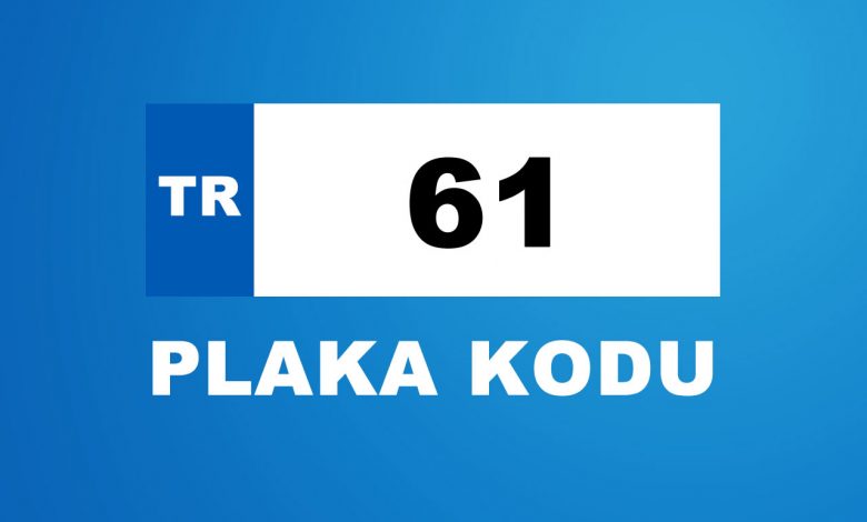 61 plaka kodu
