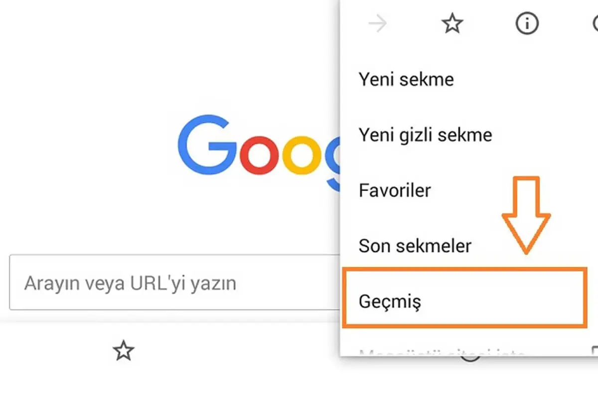 Chrome Silinen Geçmişi Geri Getirme
