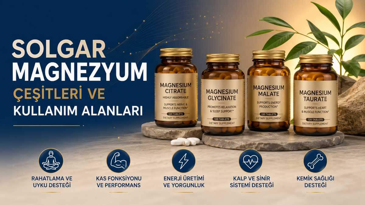 Solgar Magnezyum Çeşitleri ve Kullanım Alanları