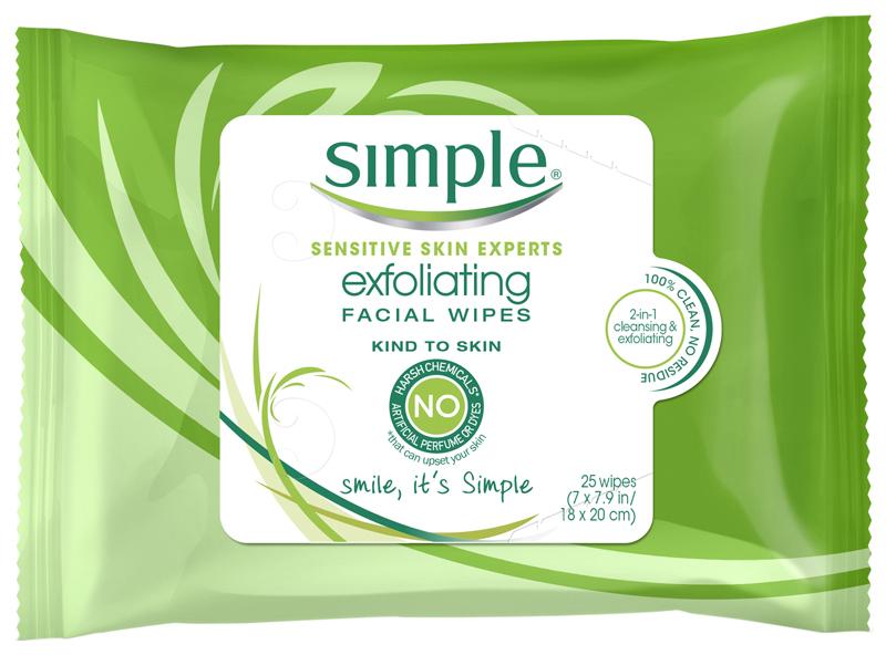 Simple Exfoliating Facial Wipes