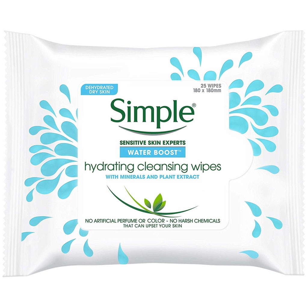 Simple Water Boost Hydrating Cleansing Wipes