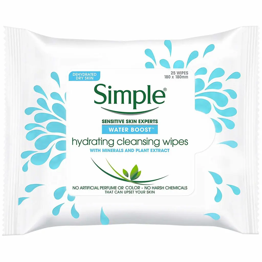 Simple Water Boost Hydrating Cleansing Wipes